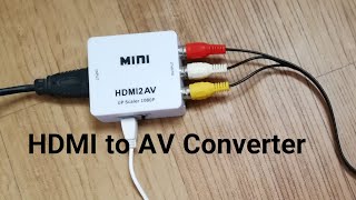 How Convert HDMI TO AVRCA Port [upl. by Emmerich]