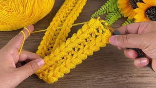 very easy hair band making crochet hair band making FUNDANINÖRGÜLERİ [upl. by Enirbas]