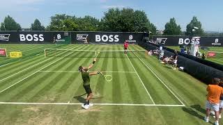 Matteo Berrettini serve practice on Grass in Stuttgart Boss Open 2024 [upl. by Opaline178]