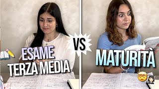 ESAME DI TERZA MEDIA VS MATURITÀ📝🎓 [upl. by Rebekkah]