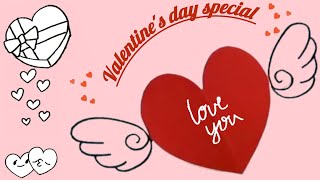 Valentines day special handmade card valentines day special gift ideas diy valentinesday [upl. by Hemetaf]