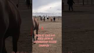 2024 AZ State 4H Horse Show Sr Showmanship class The final 4H show as she leaves the program [upl. by Ogilvy]