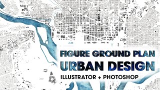 How to create a FIGURE GROUND PLAN archibicc [upl. by Leeth]