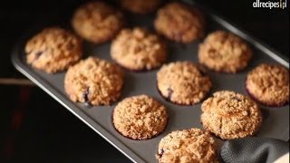 Jak upiec muffiny z jagodami  Allrecipespl [upl. by Ai]