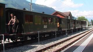 BOB and Brunig 2013 More Swiss Narrow Gauge Trains [upl. by Obellia143]