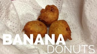 HOW TO MAKE BANANA DONUTS  BONELOS AGA  COOK WITH ME [upl. by Wehtta]