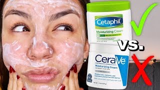 CETAPHIL OR CERAVE Cerave Moisturizing Cream vs Cetaphil Moisturizing Cream [upl. by Lednek]