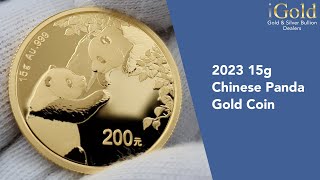 2023 15g Gold Panda Coin [upl. by Conney]