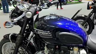 2024 Triumph BONNEVILLE T120 Blue Stealth Edition [upl. by Mirth744]