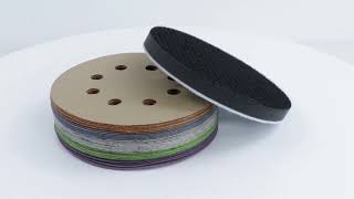 5 Inch Sanding Discs Hook and Loop 8 Hole Heavy Duty Silicon Carbide Sandpaper [upl. by Brenn]