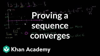 Proving a sequence converges using the formal definition  Series  AP Calculus BC  Khan Academy [upl. by Orlov301]