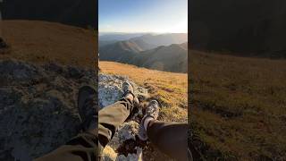 Autumn evening hike at Zekari pass Georgia 🏔️🇬🇪 georgia hike mountains travel [upl. by Annadroj716]