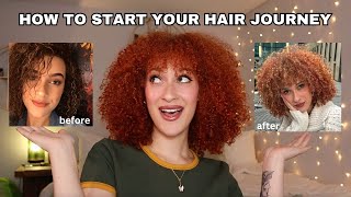 HOW TO START YOUR CURLY HAIR JOURNY tips hair growth products [upl. by Nonrev]