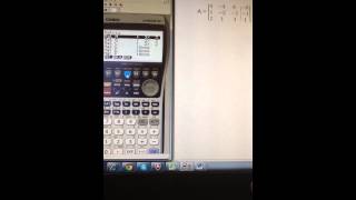 Gauss Jordan Elimination on Casio 9860GII [upl. by Maitland]