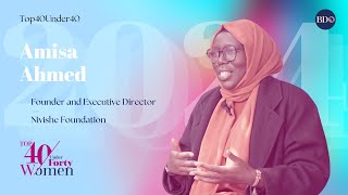 Top 40 Under 40  Amisa Rashid [upl. by Iznek]