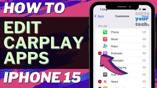 How to Customize CarPlay Apps on iPhone 15 [upl. by Lynch846]