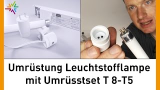 Umrüstung T8T5 Leuchtstofflampe watt24Video Nr 95 [upl. by Llednav317]