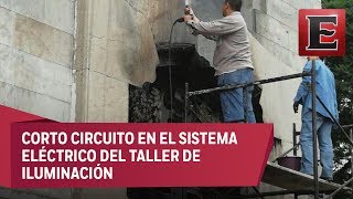 Sofocan incendio en Palacio de Bellas Artes [upl. by Huebner]