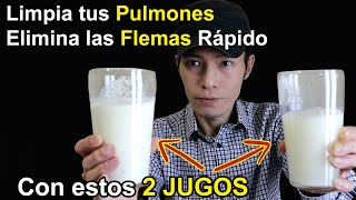 Elimina las Flemas y Limpia tus Pulmones Rápido con estos 2 JUGOS fáciles de preparar [upl. by Basia691]