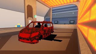 melting my cars roblox car crushers 2 [upl. by Godart555]