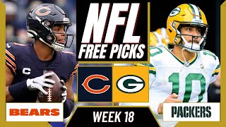 BEARS vs PACKERS NFL Picks and Predictions Week 18  NFL Free Picks Today [upl. by Wistrup]