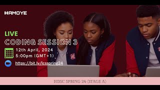 HDSC Spring 24 Live Coding Session 4  Introduction to MachineLearning with pythonMtplotlip [upl. by Raclima901]