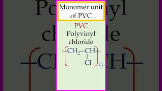 Monomer unit of polyvinyl chloride PVC chemistry [upl. by Toblat]