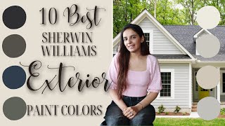 10 BEST Sherwin Williams Exterior Paint Colors [upl. by Annaliese340]