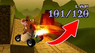 120 Laps on Crash Team Racing was a BAD idea [upl. by Bergstein]