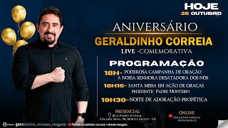 LIVE COMEMORATIVA I ANIVERSÁRIO GERALDINHO CORREIA [upl. by Killy8]