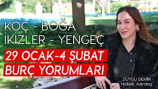 Koç  Boğa  İkizler  Yengeç  29 Ocak  4 Şubat Burç Yorumları  Astroloji Gurusu [upl. by Adolf453]