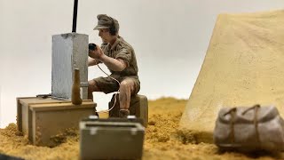 Military Miniatures Tent Set from Tamiya [upl. by Wagstaff]