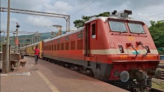 GUNTUR RAYAGADA EXPRESS ARRIVING AT VSKP RAILWAY STATION [upl. by Maker593]