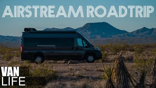 VANLIFE in our AIRSTREAM Rangeline California Desert [upl. by Eelyme]