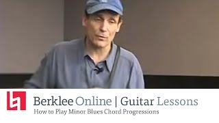 How to Play Minor Blues Guitar Chord Progressions [upl. by Ayanal]