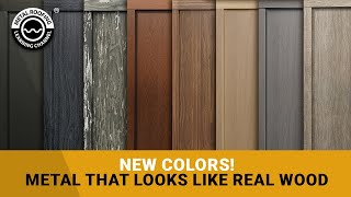 Metal Siding That Looks Like Wood 8 Authentic Looking Colors To Choose From [upl. by Bonns674]