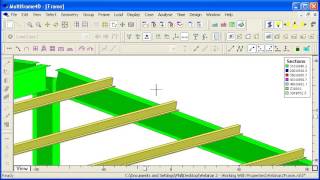 MAXSURF Multiframe  Member Offsets [upl. by Ehcram]