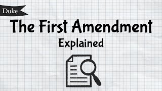 The First Amendment Explained  Quick Learner [upl. by Terrye]