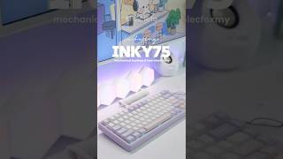 🎀 Unboxing INKY75 Keyboard ELECFOX Purple Matcha Buttermilk Switches [upl. by Warring]