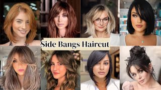 Side Bangs Haircut  Side Bangs  Hairstyle Trends [upl. by Anaed345]