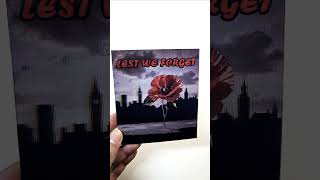 Remembrance Day 3D Lenticular Greetings Card shorts remembranceday lestweforget hologram [upl. by Ivon]