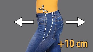 How to upsize jeans in the waist  my perfect sewing lifehack [upl. by Otrebtuc404]