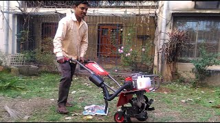 Powerful Mini Power Tiller 68CC 3HP  Mini Power Tiller  Power Tiller [upl. by Onileba]