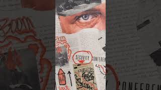 quotWelcome to Americaquot CollageMixed Media Graffiti Art Process artprocess collage mixedmedia art [upl. by Angil]