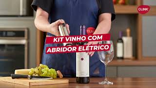 Kit Vinho 5 Peças com Abridor Automático [upl. by Rednav]