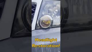 Headlight Restoration On A 2011 Dark Armor Nissan XTerra [upl. by Otrebide]