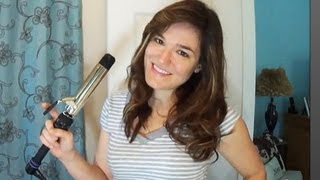 Style thick hair with a curling iron for natural beachy waves [upl. by Cooley]