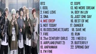 BTS BEST SONGS PLAYLIST 20132018 UPDATED 2019 [upl. by Ahtamat204]