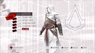 Assassins Creed II All Armor Capes and Robe Dyes [upl. by Salamone317]