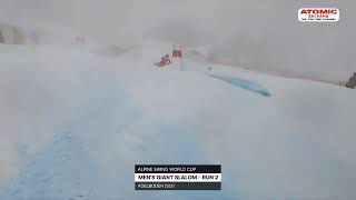 AUDI FIS Ski World Cup  Adelboden 🇨🇭 mens GS Jan 6 2024  the race course for the 2nd run [upl. by Barger713]